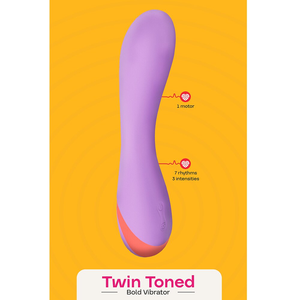 19.0cm Twin Toned Bold Vibrator Love Signal Dream Toys
