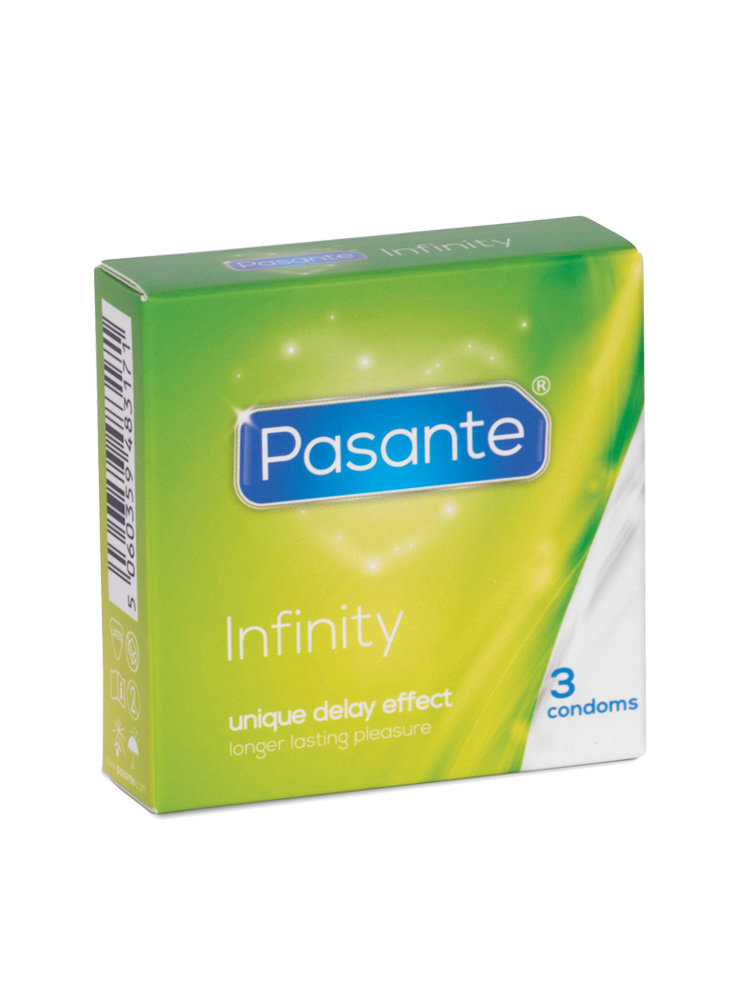Delay Infinity Condoms 3 pack Pasante