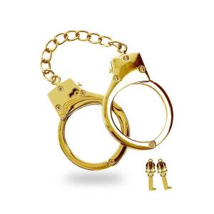 Gold BDSM Handcuffs by Taboom