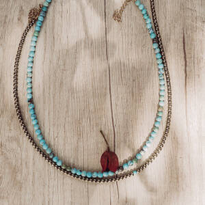 Earth Colors Necklace by Cherry Anthie