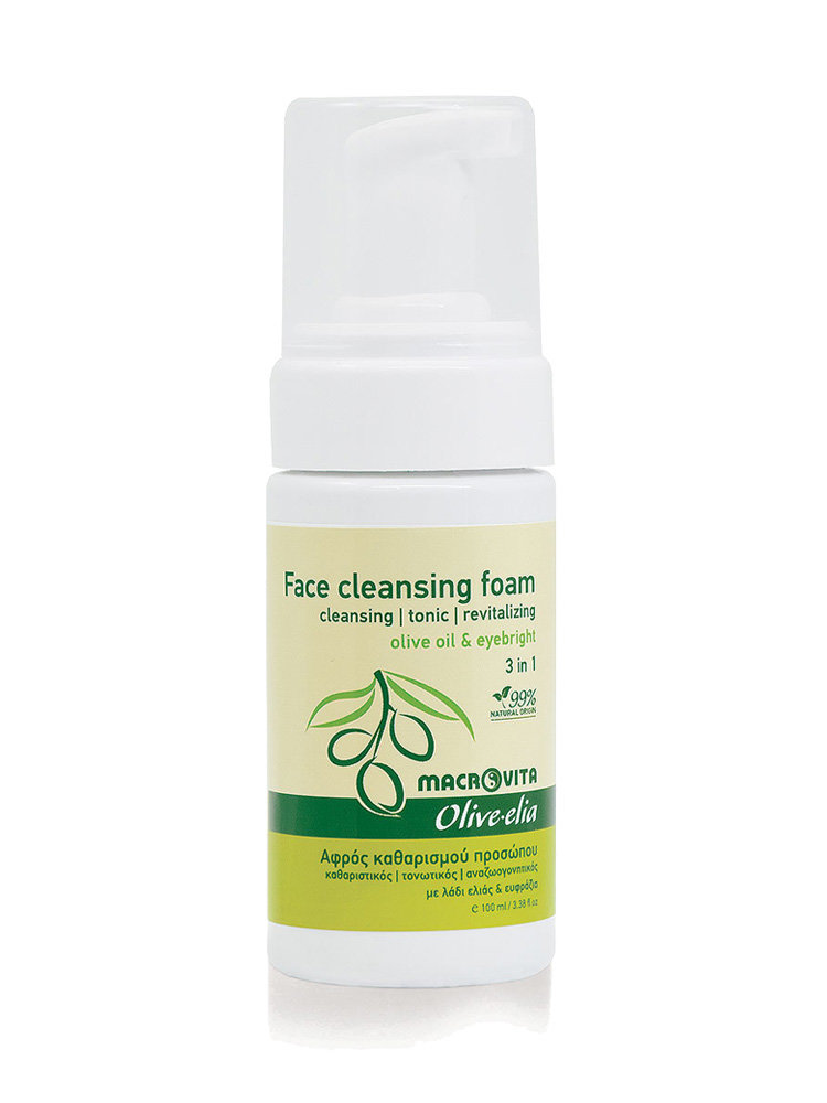 Face Cleansing Foam 3 in 1 Olive-elia Macrovita