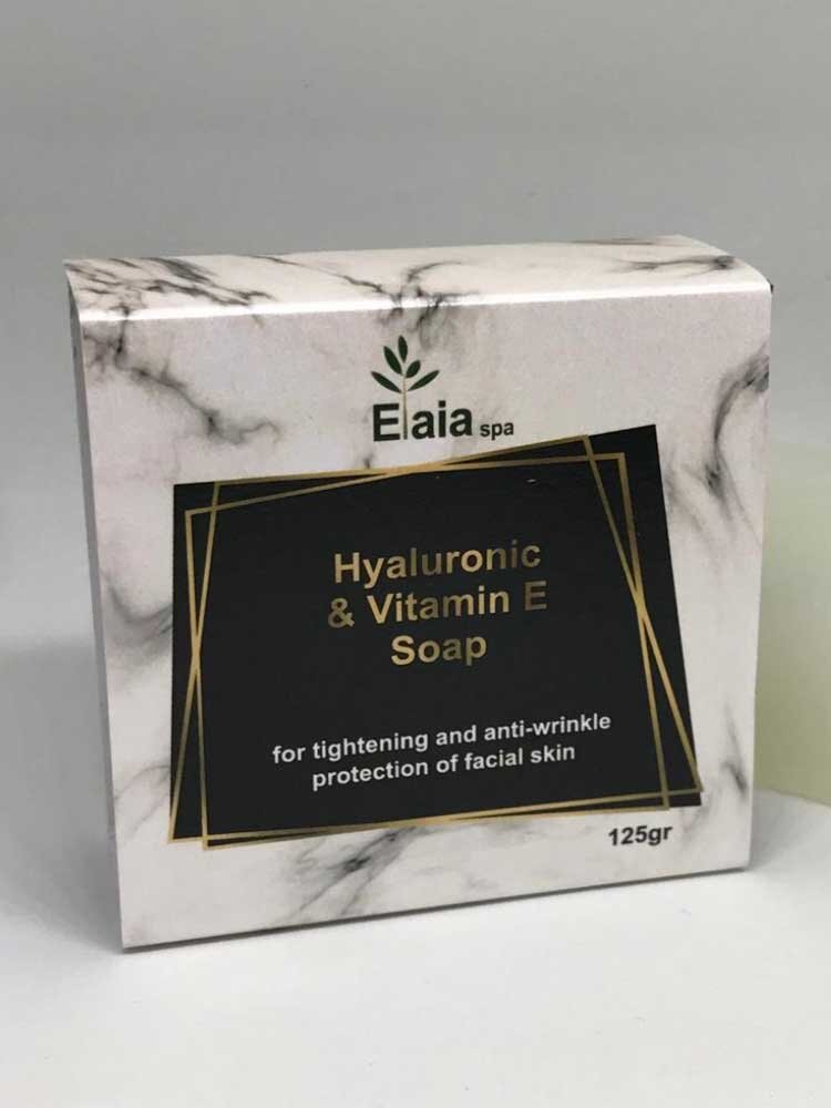 Σαπούνι με Υαλουρονικό και Bιταμίνη Ε 125gr Elaia Spa Labs