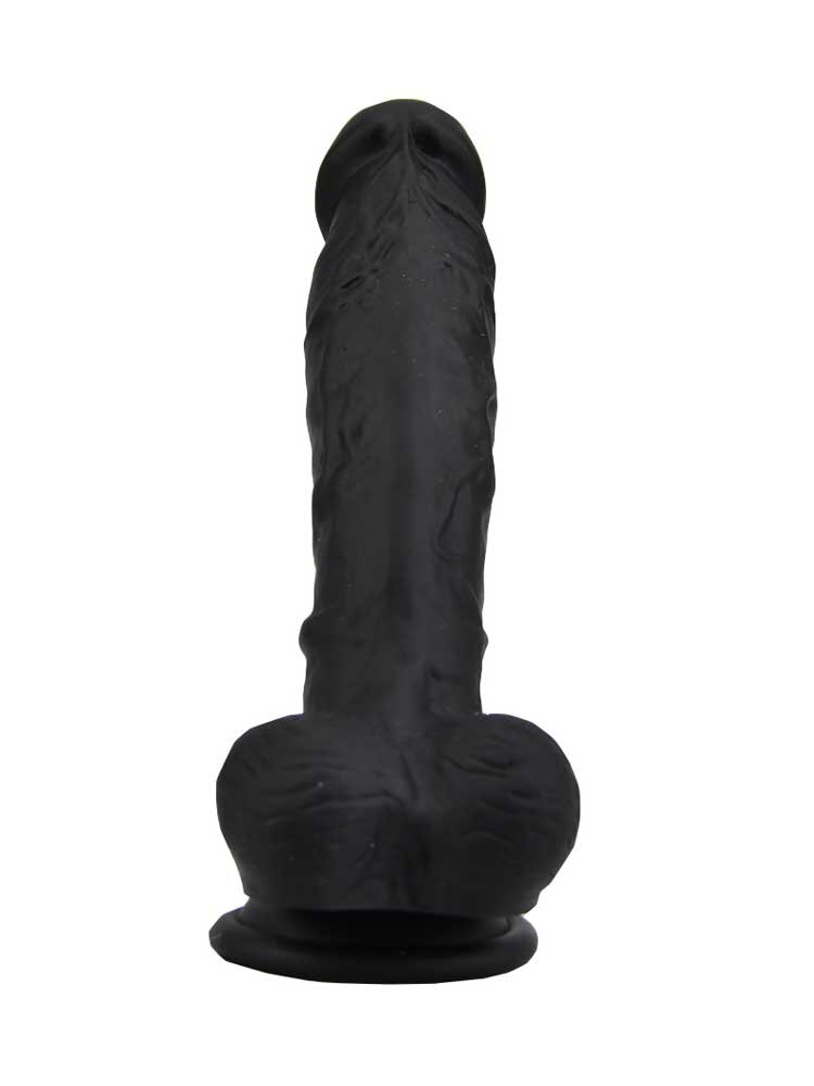 23.0cm Liquid Silicone Realistic Dildo Black Loving Joy