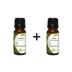 Cocktail Set Aιθέρια λεμονιών (Λεμόνι 10ml + Λάιμ 10ml) Nature & Body