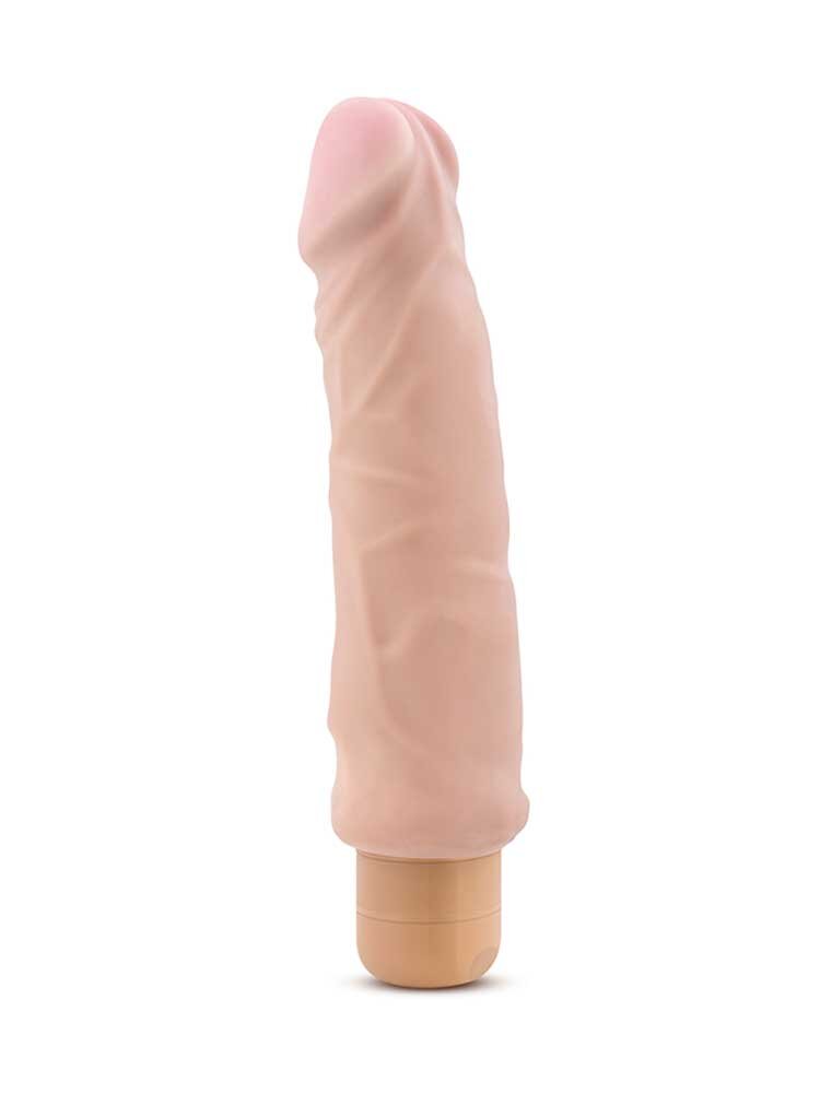 23.4cm X5 Plus Hard On Realistic Vibrator Vanilla Blush Novelties