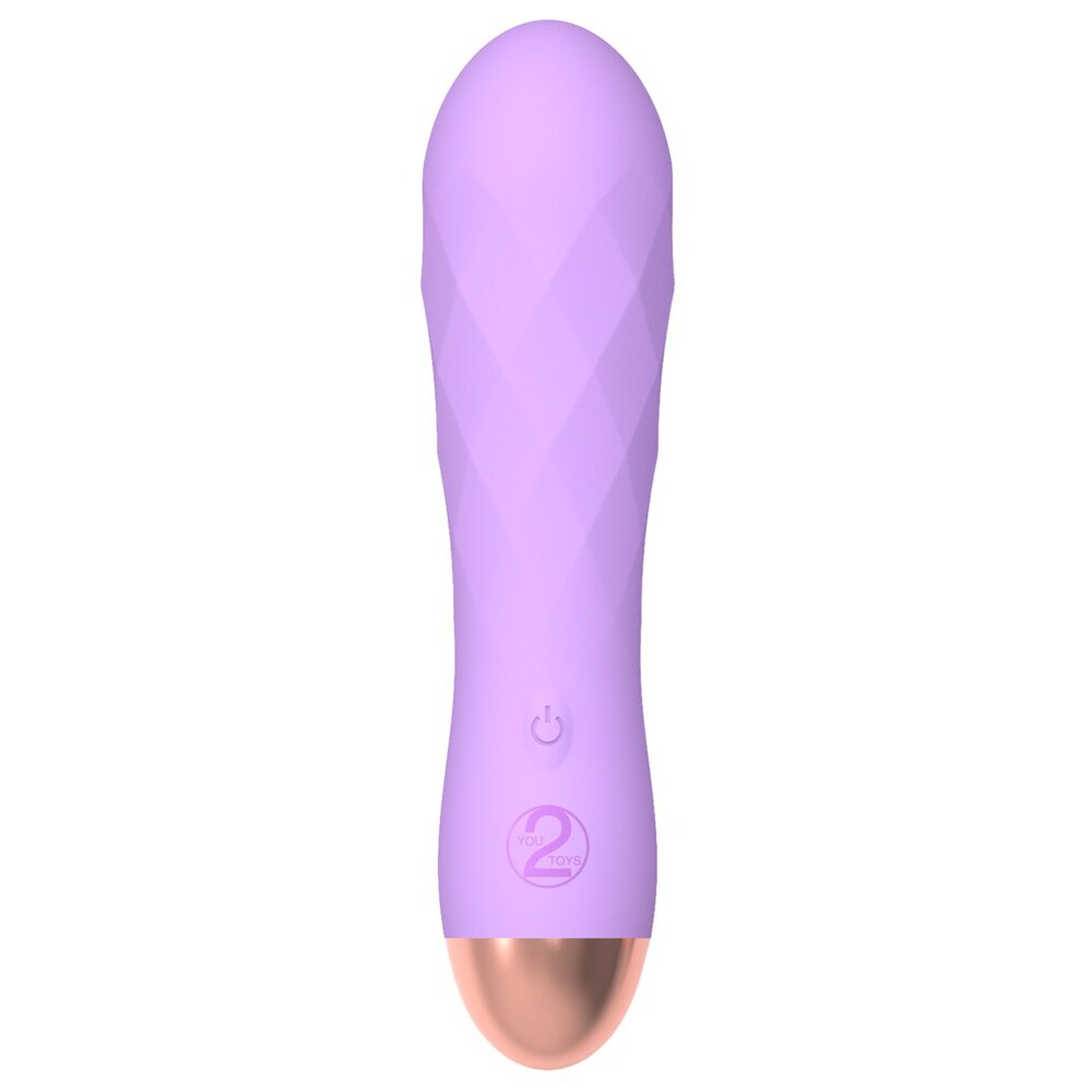12.5cm Silky Touch Mini Vibrator Diamond Purple Cuties Orion