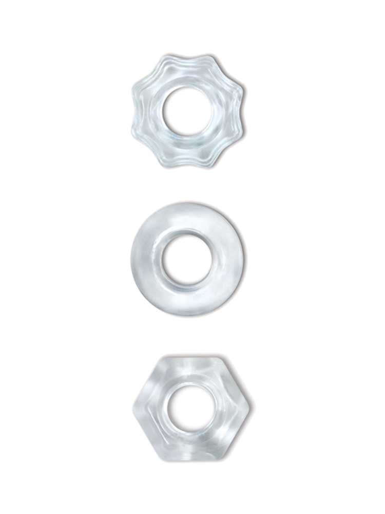 Renegade Chubbies Super Stretch C-Rings Clear by NS Novelties