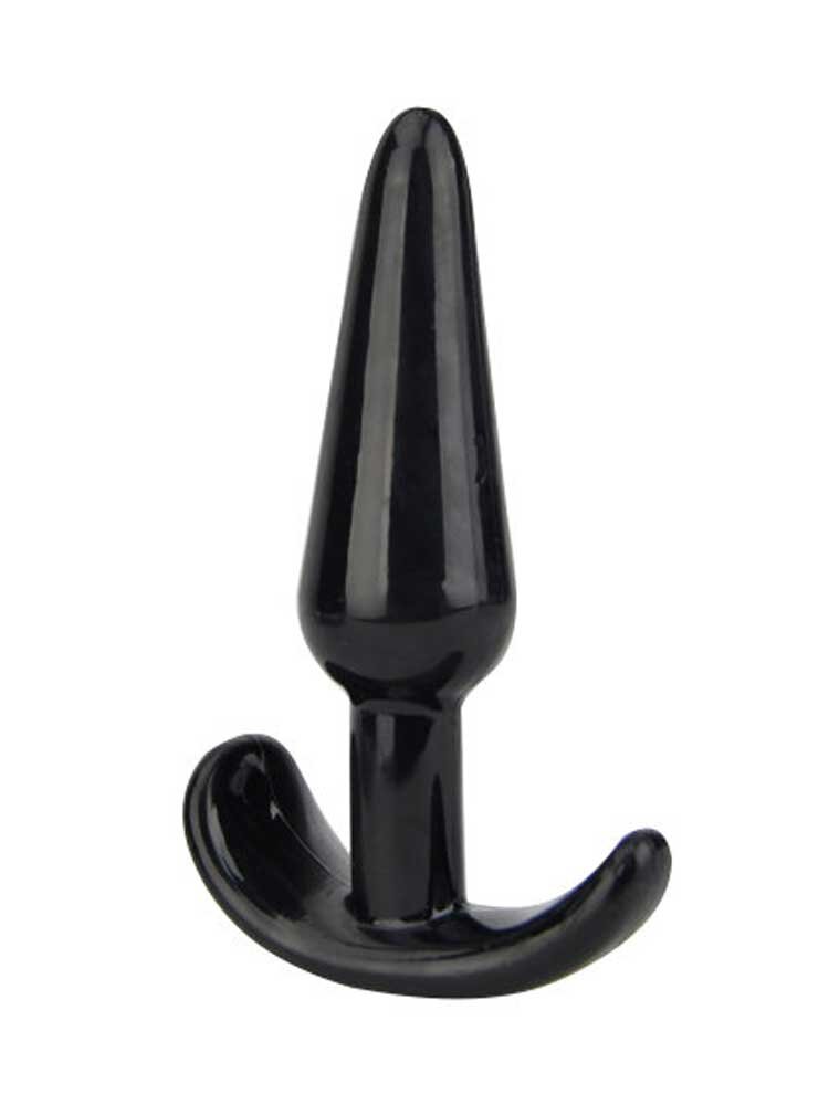 11.0cm Butt Plug Black Loving Joy