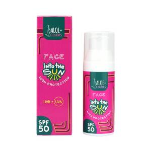 Into The Sun Face Sunscreen UVB+UVA High Protection SPF50 50ml Aloe+Colors