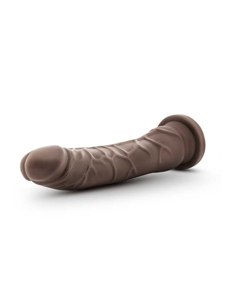 21.5cm Dr Skin Realistic Dildo with Suction Cup Brown Blush Novelties