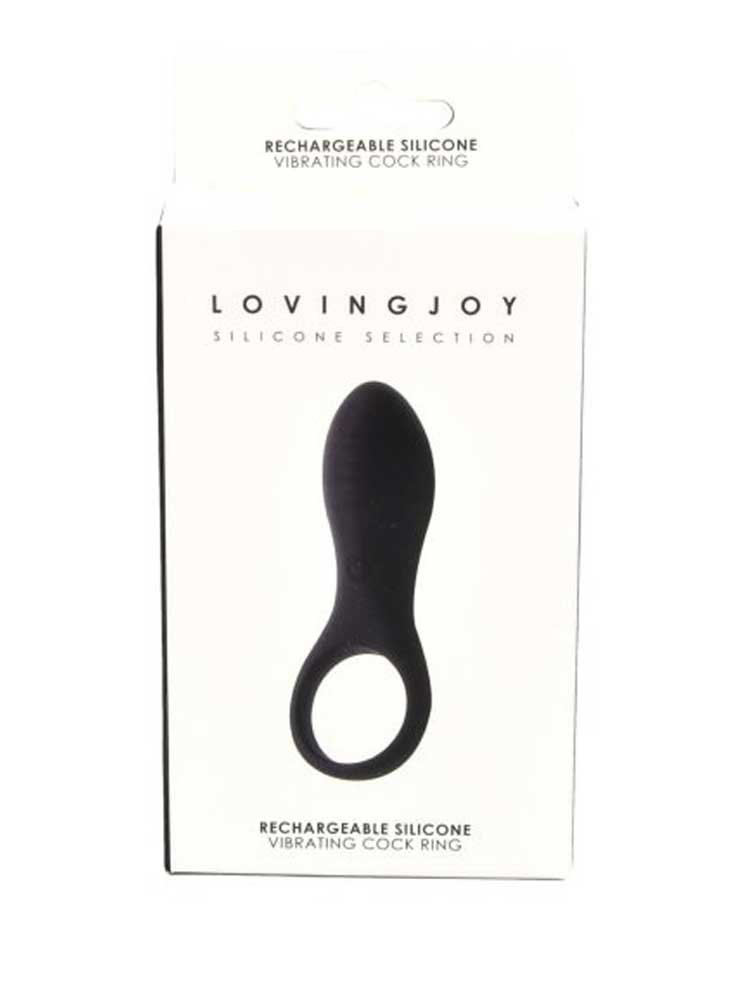 Rechargeable Silicone Vibrating Cock Ring by Loving Joy