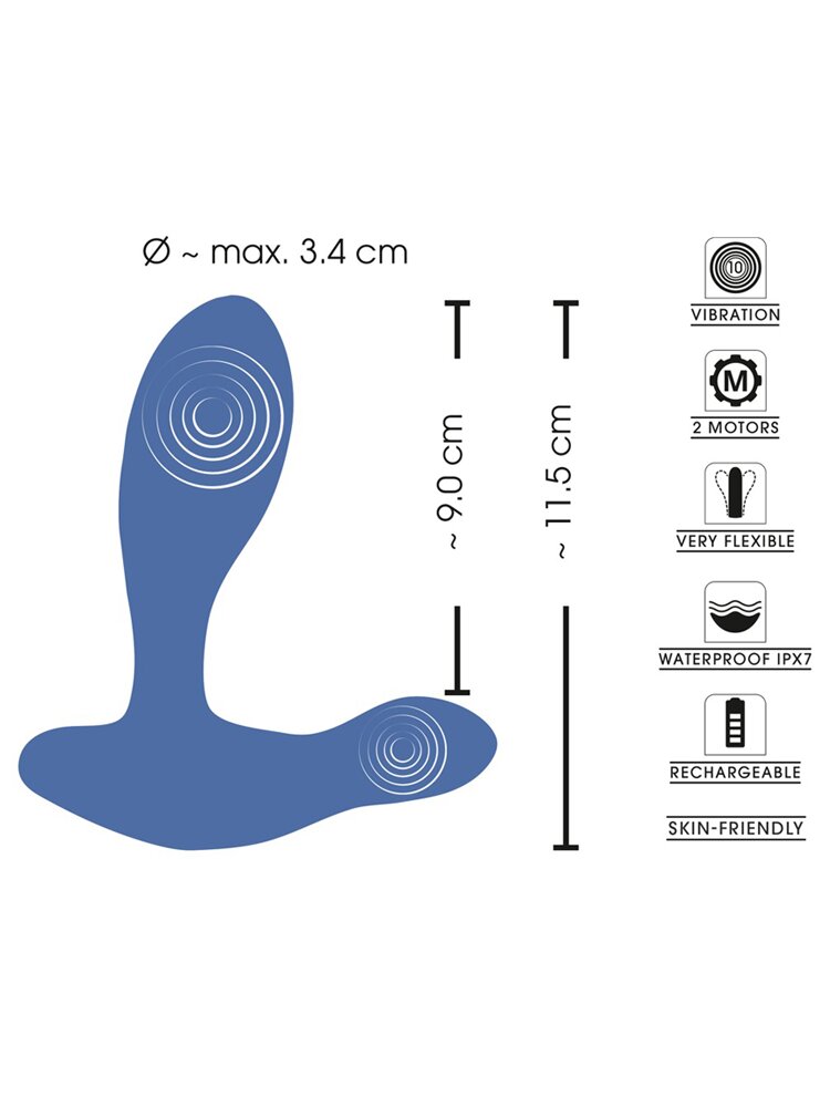 Flexible Silicone Vibrating Butt Plug Sweet Smile Orion