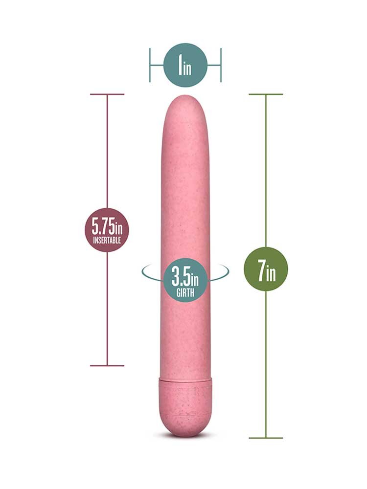 17.7cm Gaia Eco Classic Vibrator Pink Blush Novelties