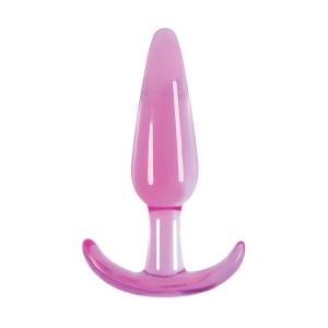 Jelly Rancher Smooth Small T-Plug 9.0cm Pink by NS Novelties
