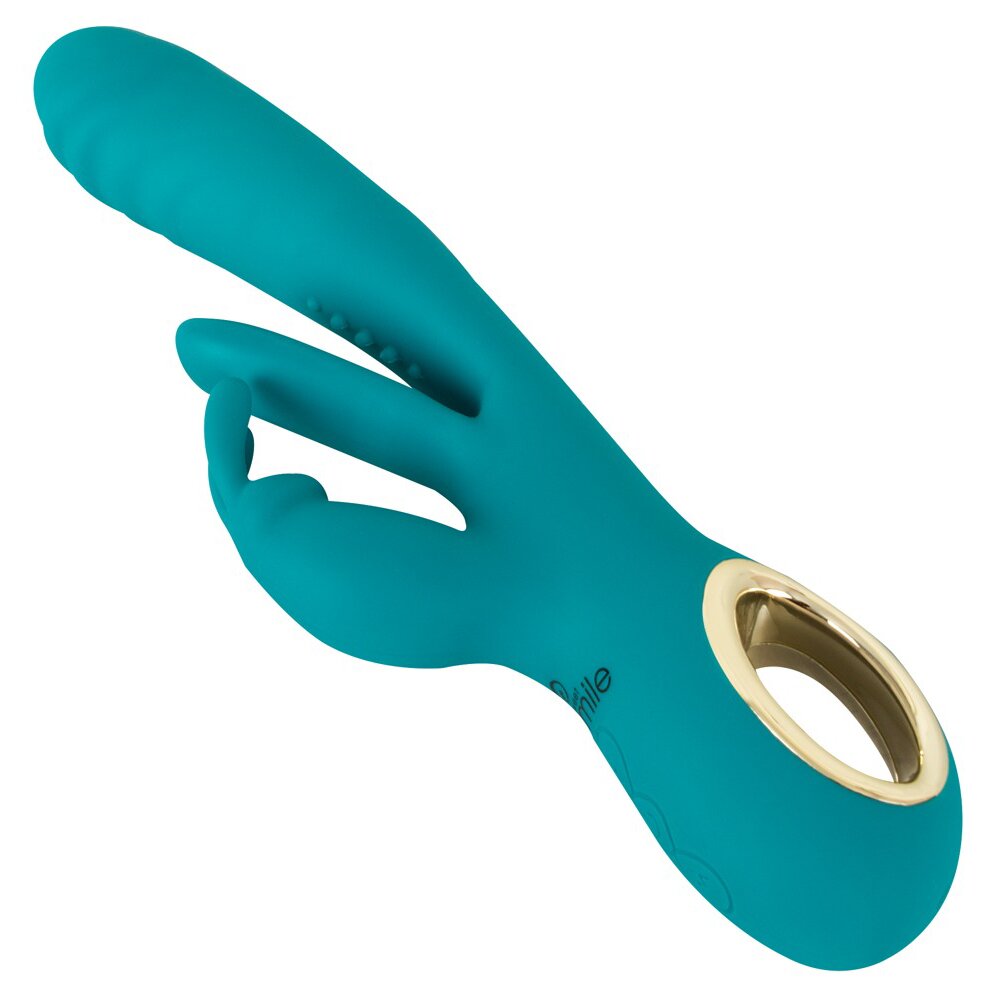 25.0cm Rabbit Thrusting Vibrator with G-Spot Stimulation Sweet Smile Orion