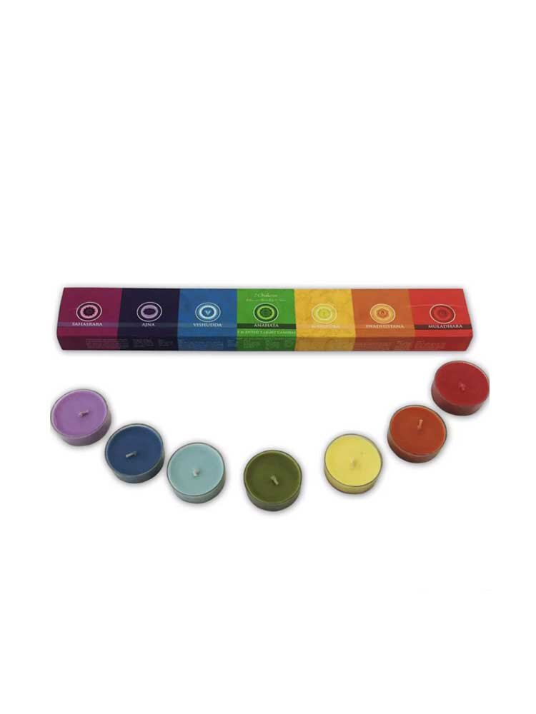 7 Chakras Light Scented Candles by Tree Candle Company
