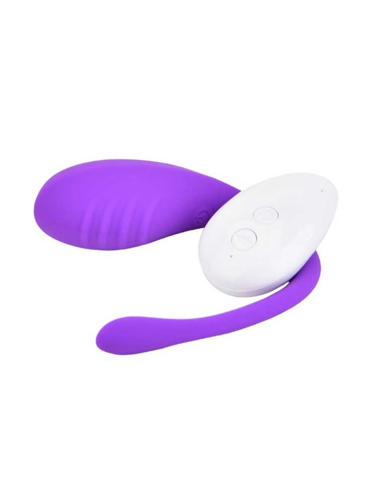Remote Controlled Love Egg Vibrator Purple Loving Joy