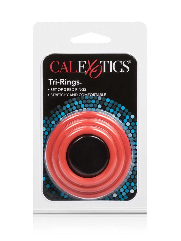 Tri-Rings Set of 3 Red by CalExotics