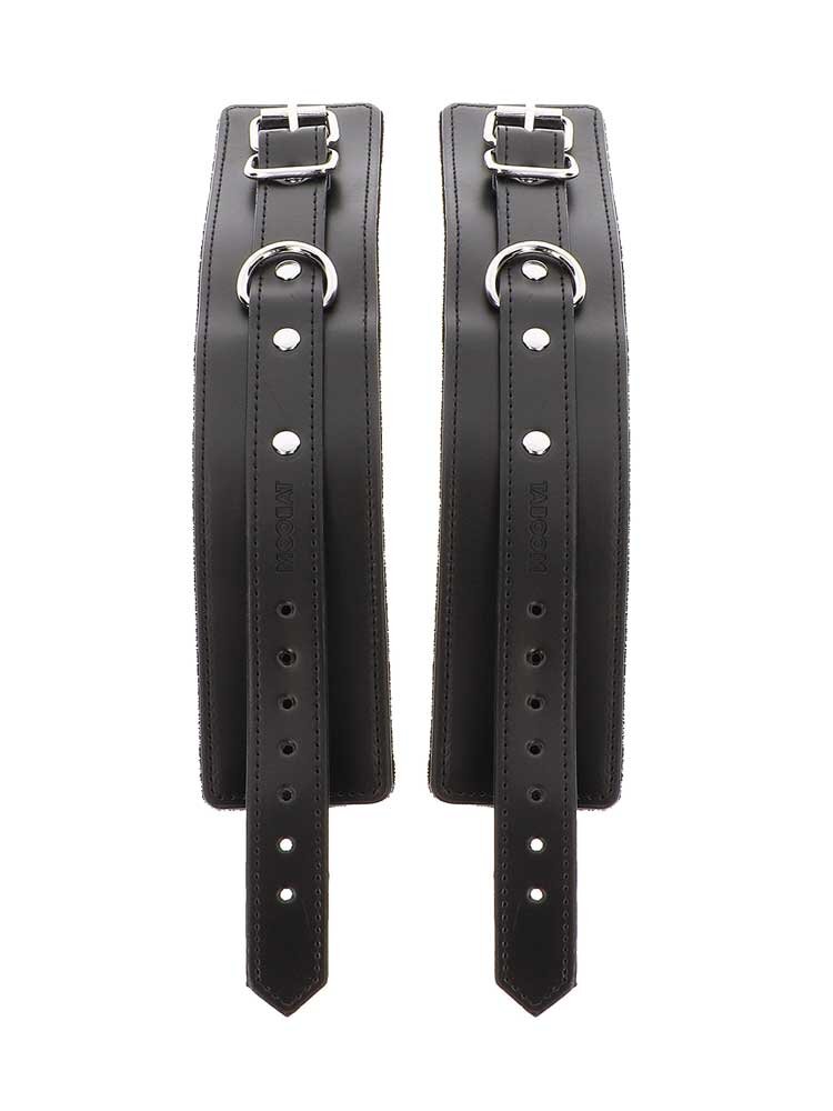 Ankle Cuffs Luxury Bondage Essentials Black by Taboom