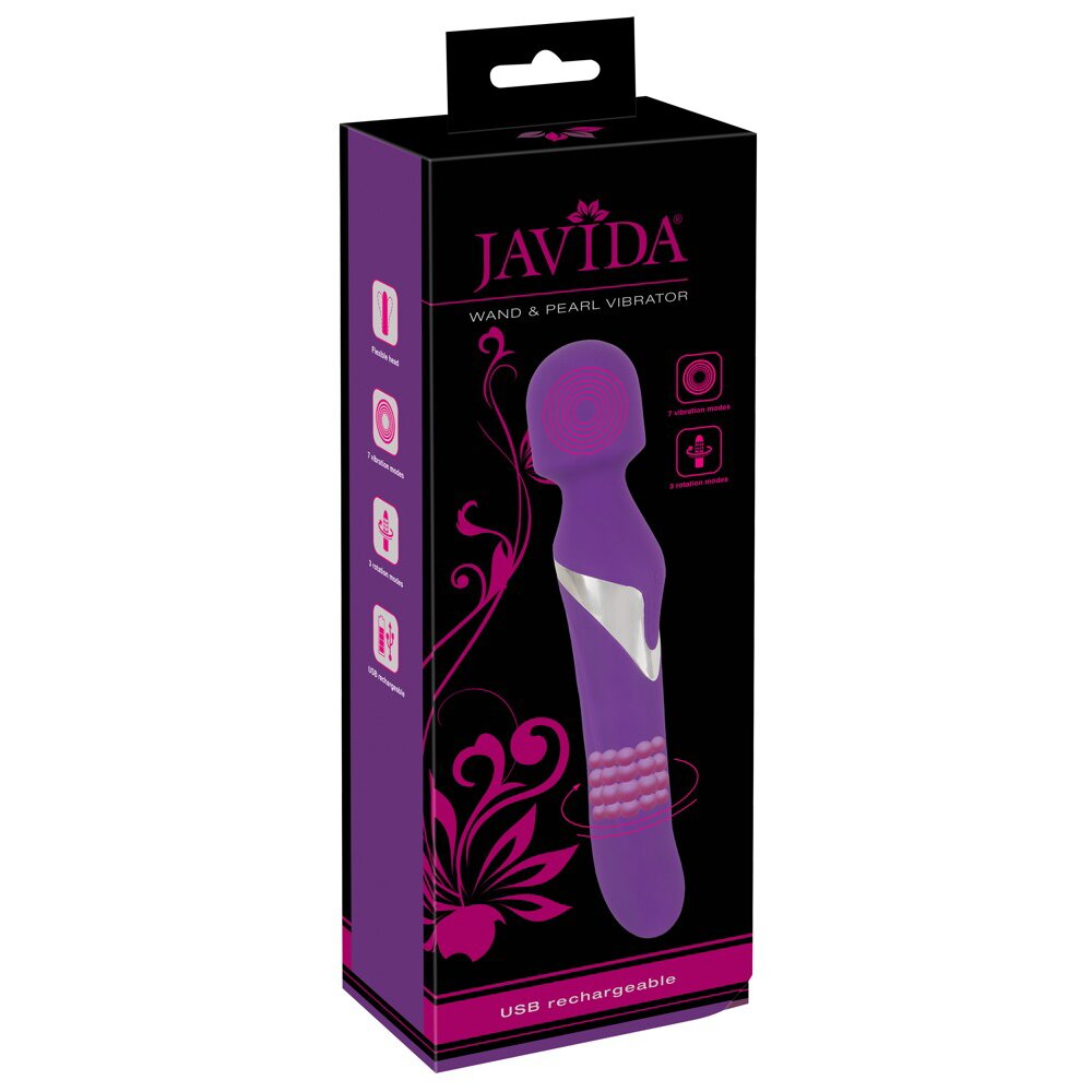 24.0cm Javida Wand and Pearl Vibrator by Orion