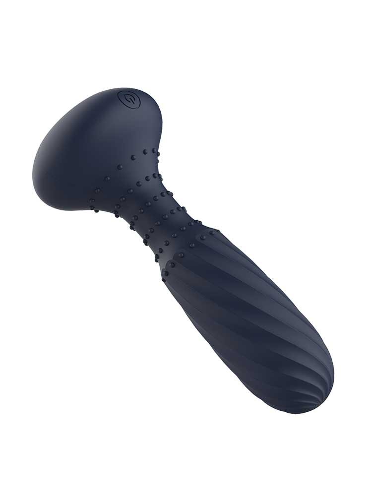 3.4cm Ø Titan Vibrating Anal Butt Plug Startroopers Black 14.2cm Dream Toys