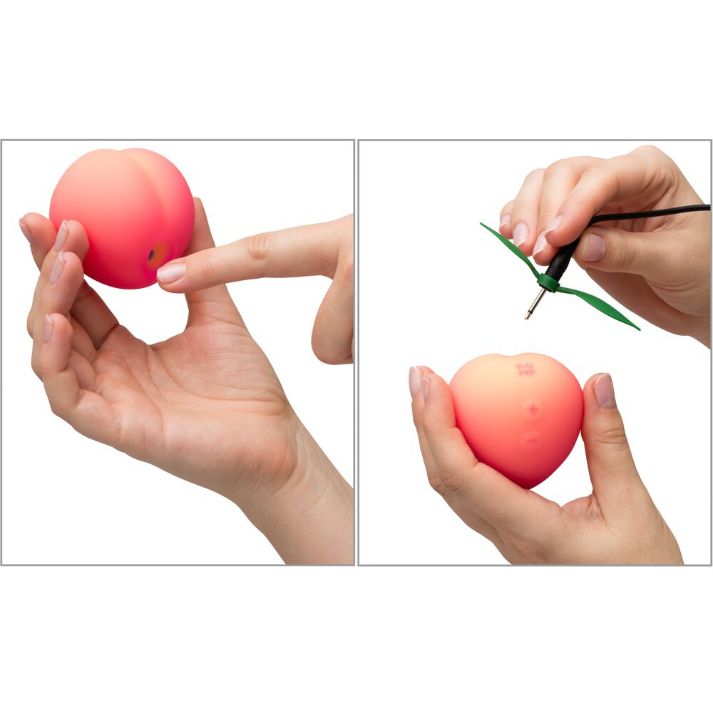 6.3cm Pink Peach Clitoral Stimulator 'Get Juicy' by Romp