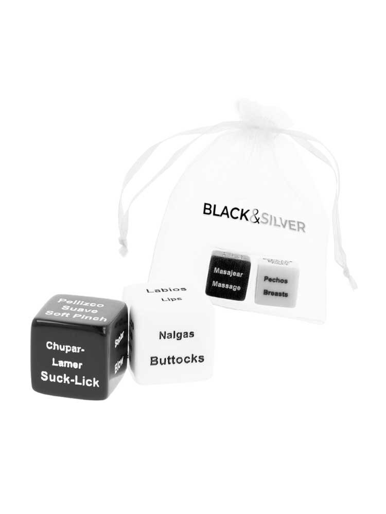 Sexy Dices for Couples Black & Silver