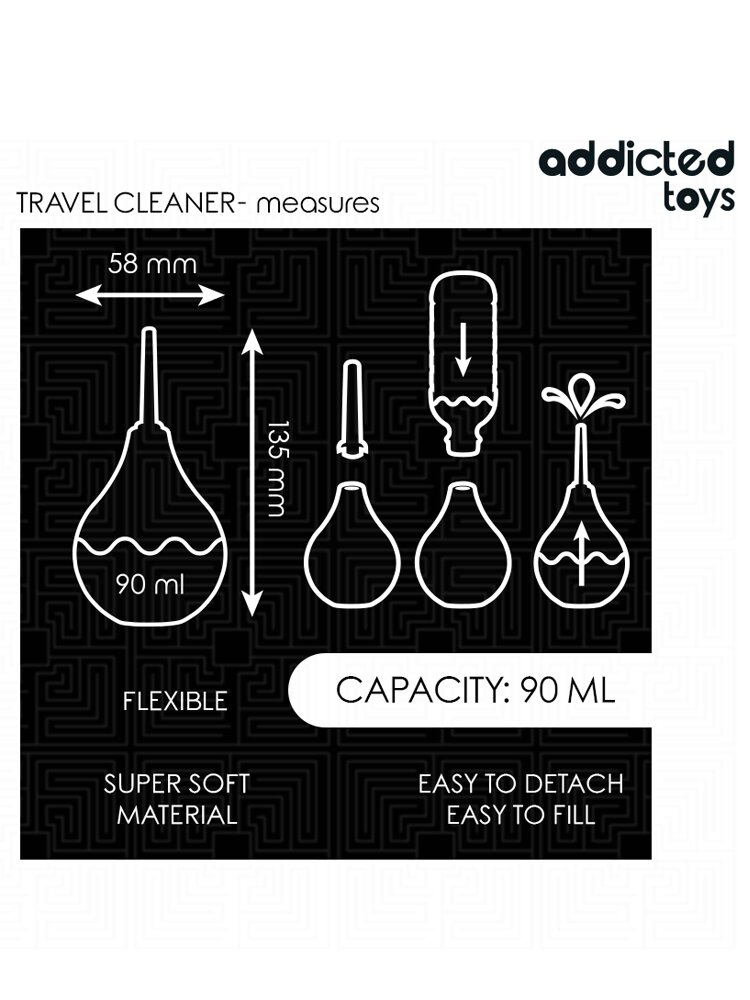 Anal Travel Douche 90ml Addicted Toys DreamLove