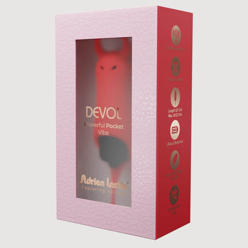8.5cm Devol Mini Powerful Pocket Vibrator Adrien Lastic