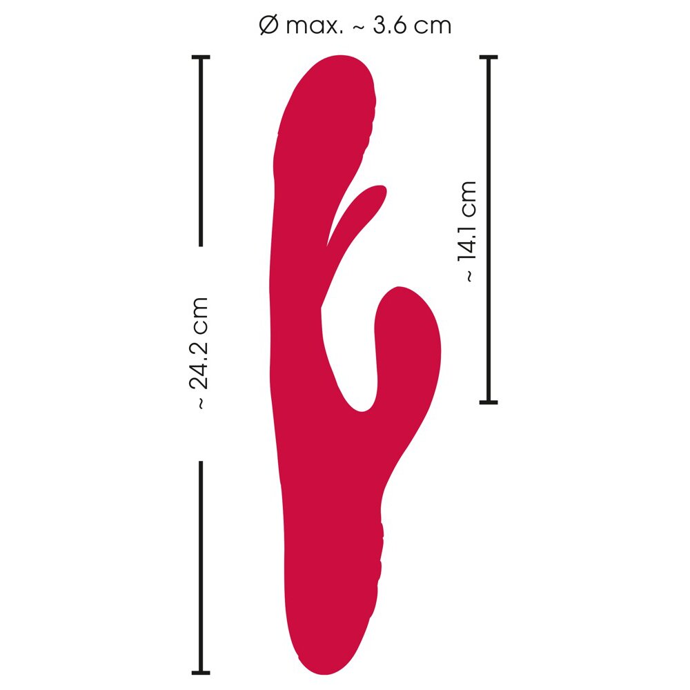 24.1cm Rabbit Vibrator with G-Spot Stimulation Sweet Smile Orion