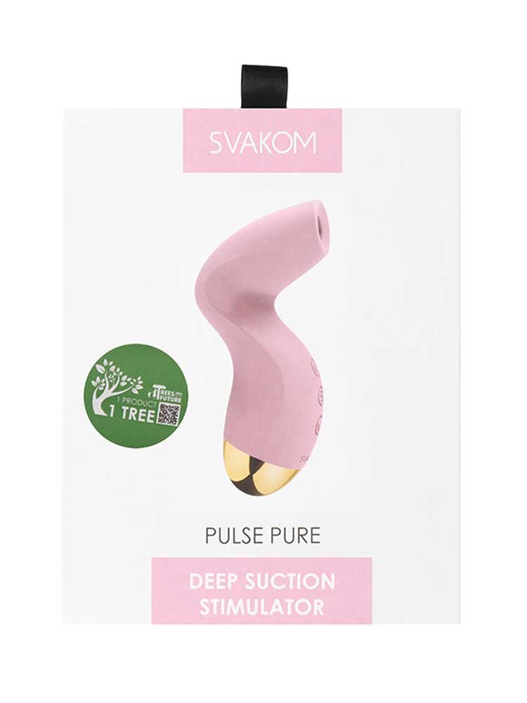 12.9cm Pulse Pure Air Pressure Vibrator Pink Svakom