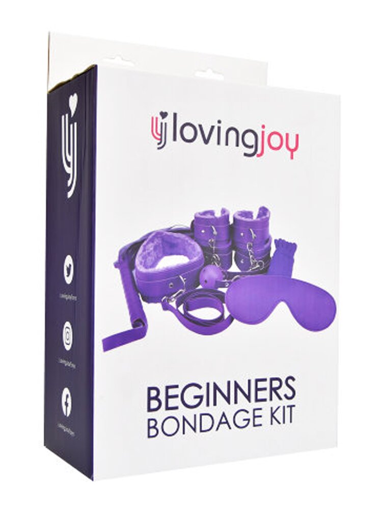 Beginner's Bondage Kit Purple (8 Piece) by Loving Joy