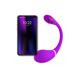 18.5cm Esca 2 App Controlled Bluetooth Vibrator Purple Kiiroo/OhMiBod