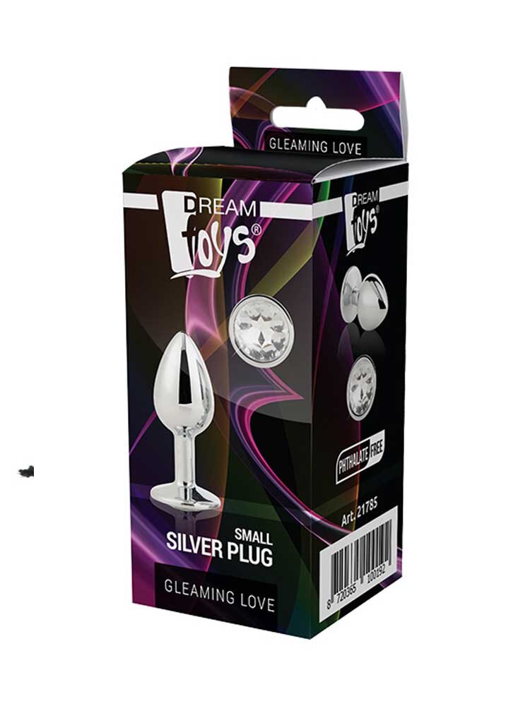 Gleaming Love Silver Plug Small by Dream Toys