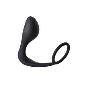FantAAStic Anal Plug with Cockring Black Dream Toys